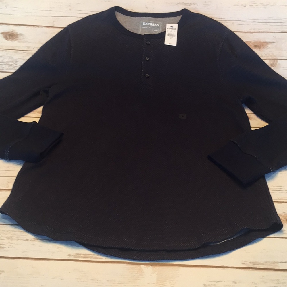 Express Henley Shirt NWT